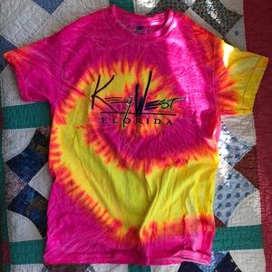Neon Tye-Dye Key West FL T-Shirt